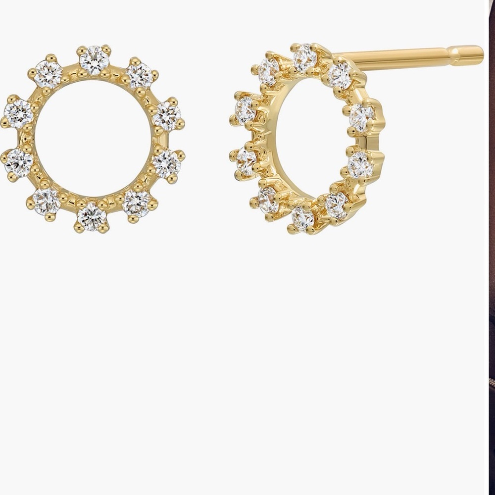 Bony Levy Icon Diamond Circle Stud Earrings